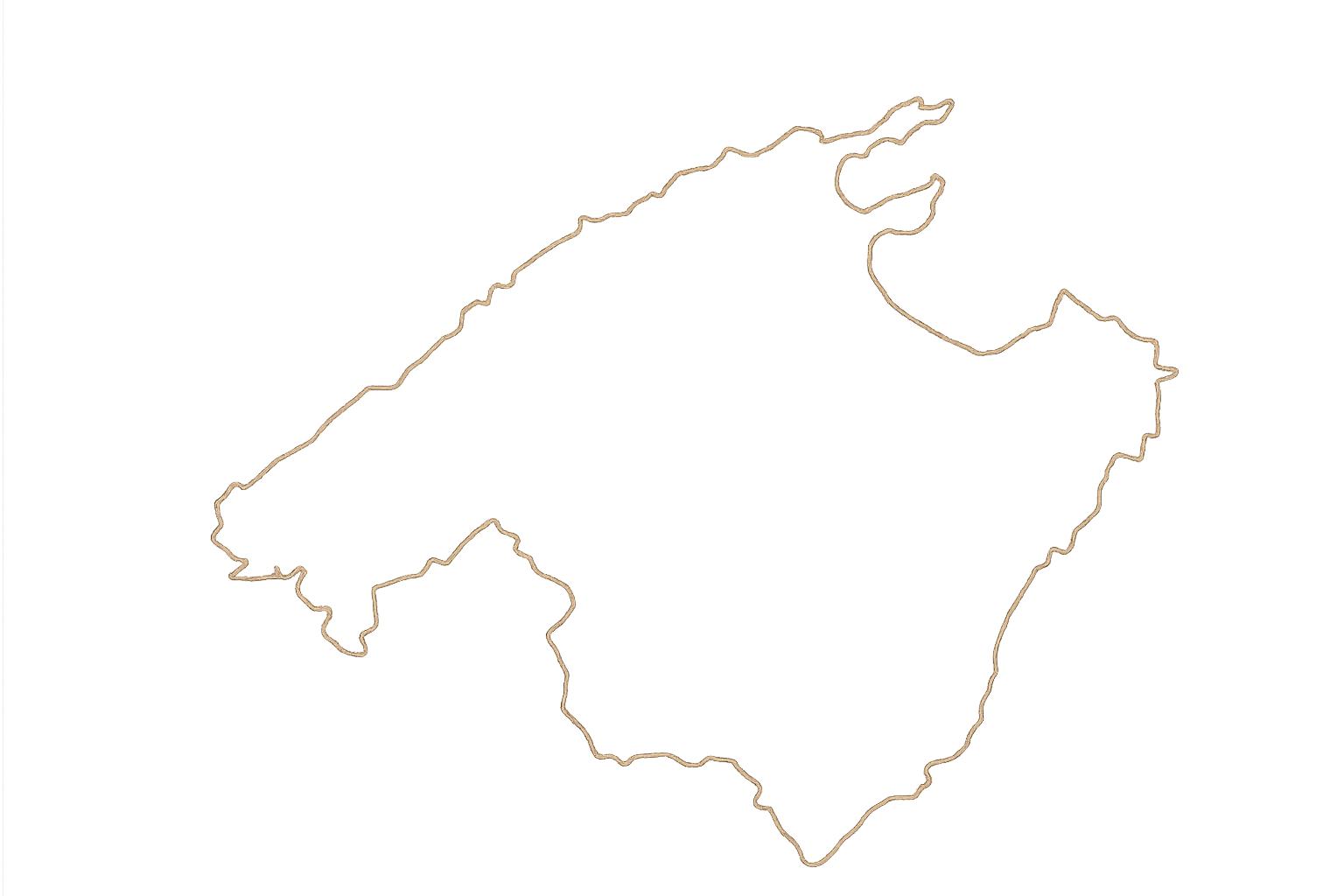 Silueta de Mallorca